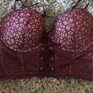 Long line push up bra
